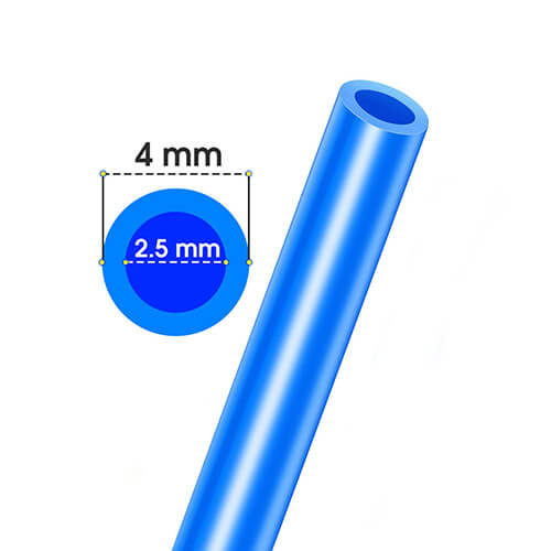 شیلنگ پنوماتیک PU سایز 4×2.5 میلی‌متر