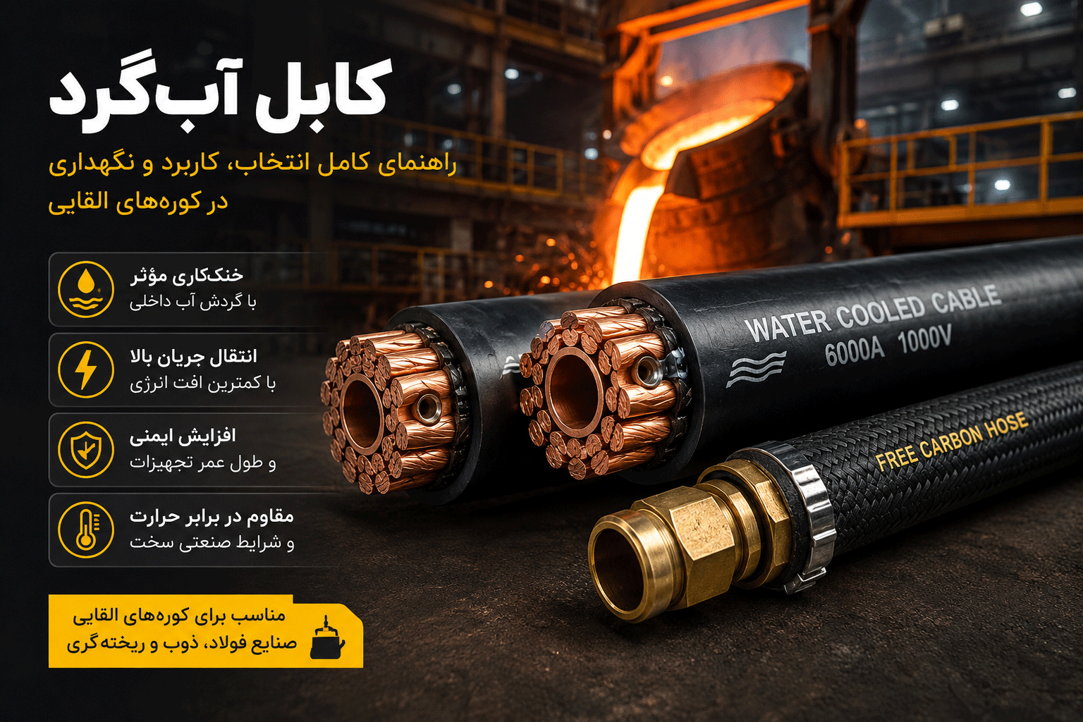کابل آب‌گرد چیست؟ راهنمای کامل ساختار و کاربرد